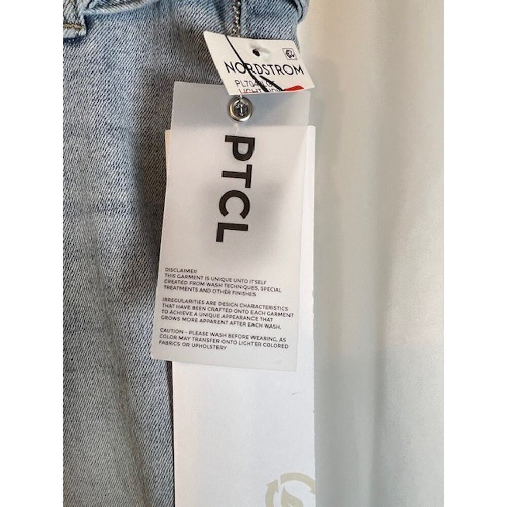 PTCL Ethikal Clothing Lightwash Jeans For Women Light Blue with Belt Size 26 - Picture 3 of 8